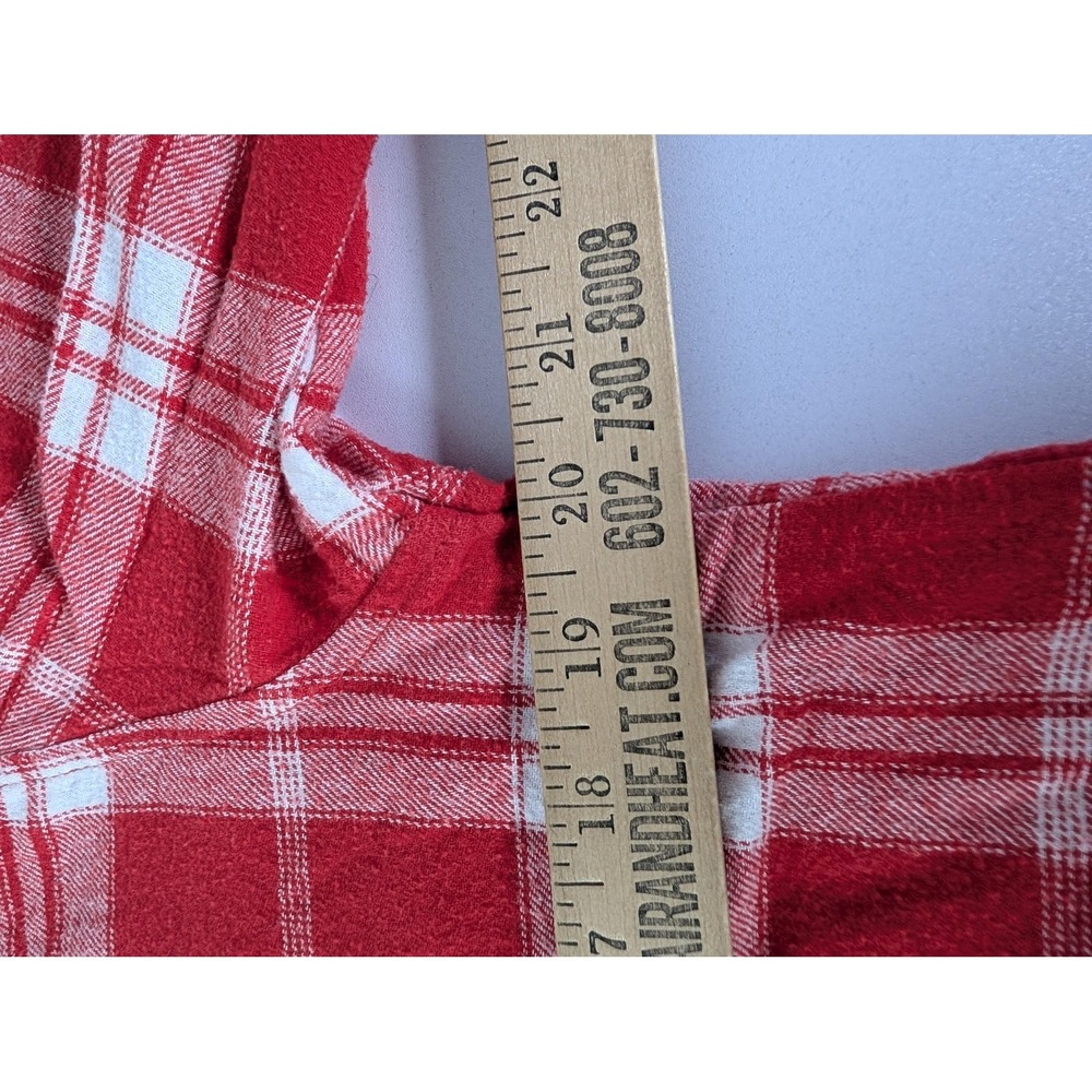 Ohio State Buckeyes Shirt Womens Medium Red NCAA Football UG Apparel Flannel - Picture 10 of 13